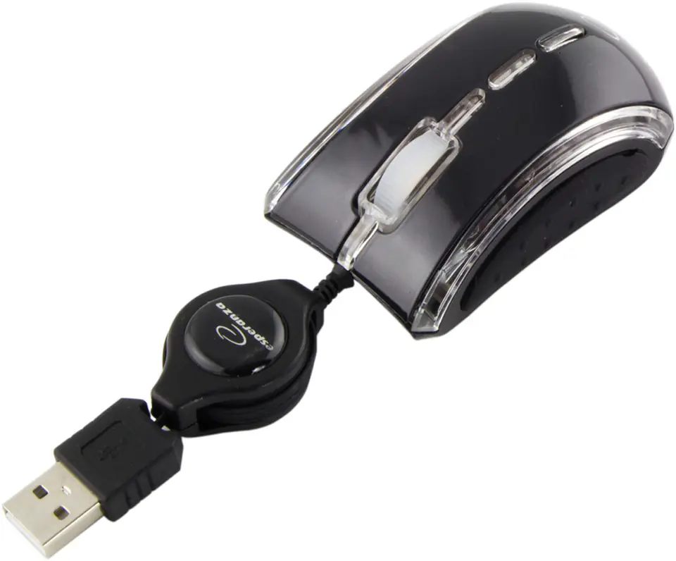 ⁨EM109K Mysz Elaneo mini optyczna USB czarna⁩ w sklepie Wasserman.eu