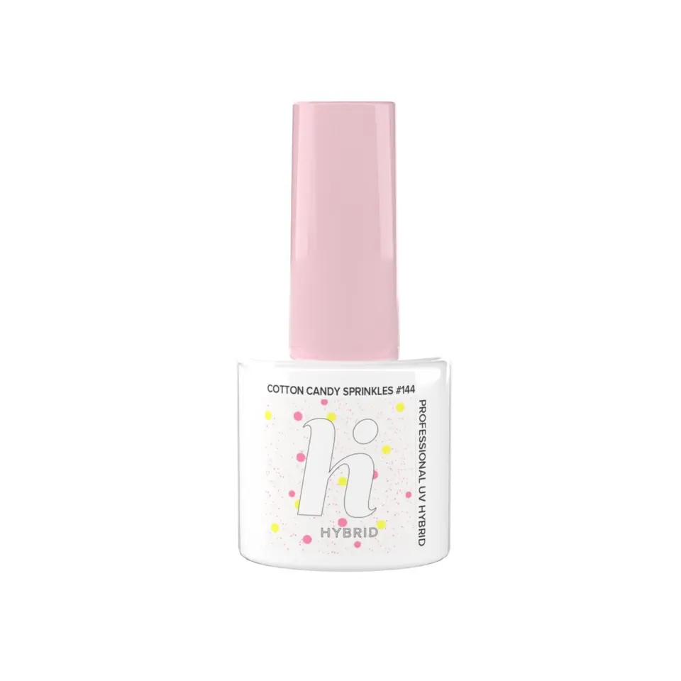 ⁨Hi Hybrid Lakier hybrydowy Donuts #144 Cotton Candy Sprinkles 5ml⁩ w sklepie Wasserman.eu