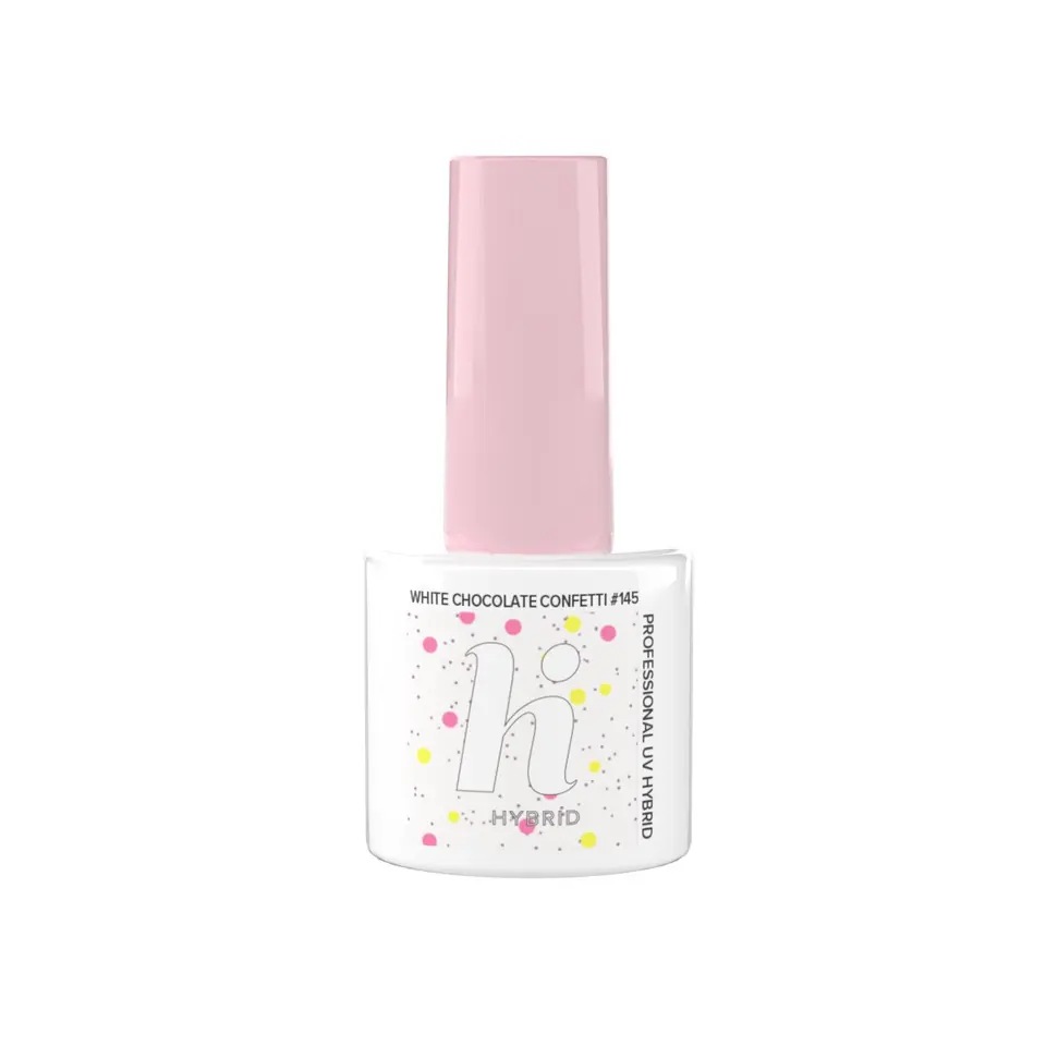 ⁨Hi Hybrid Lakier hybrydowy Donuts #145 White Chocolate Confetti 5ml⁩ w sklepie Wasserman.eu