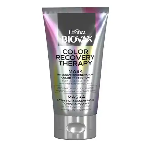 ⁨L'BIOTICA Biovax Color Recovery Therapy Mask for colored hair - Intensive Regeneration & Color Protection 150ml⁩ at Wasserman.eu