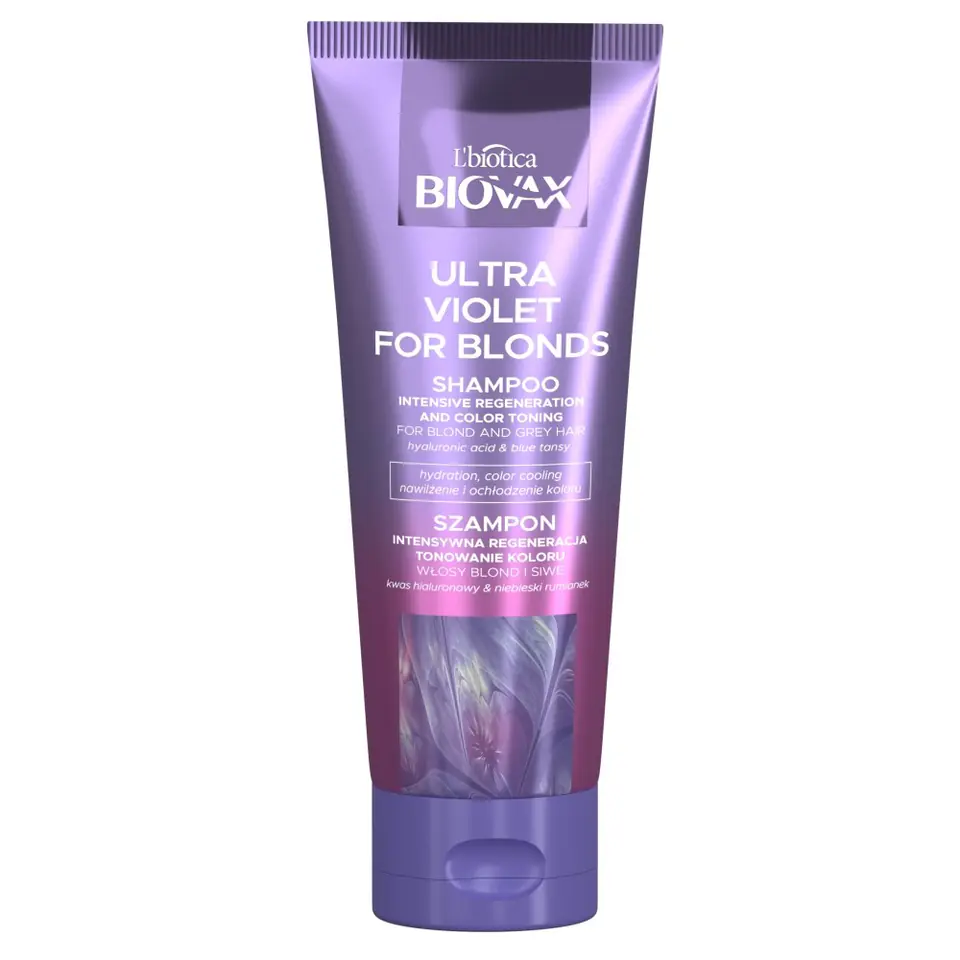 ⁨L'BIOTICA Biovax Ultra Violet for Blonds Shampoo Intensive Regeneration and Toning Color for blonde and gray hair 200ml⁩ at Wasserman.eu