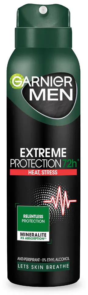⁨Garnier Men Dezodorant spray Extreme Protection 72h - Heat,Stress 150ml⁩ w sklepie Wasserman.eu