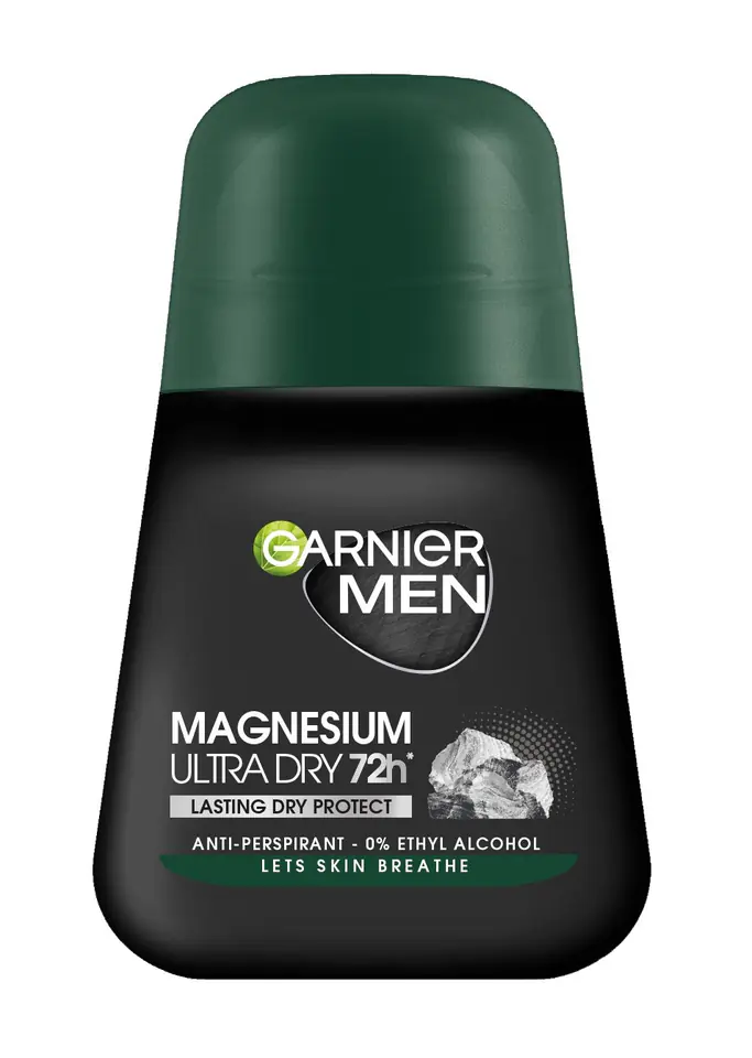 ⁨Garnier Men Roll-on Deodorant Magnesium Ultra Dry 72h - Lasting Dry Protect 50ml⁩ at Wasserman.eu