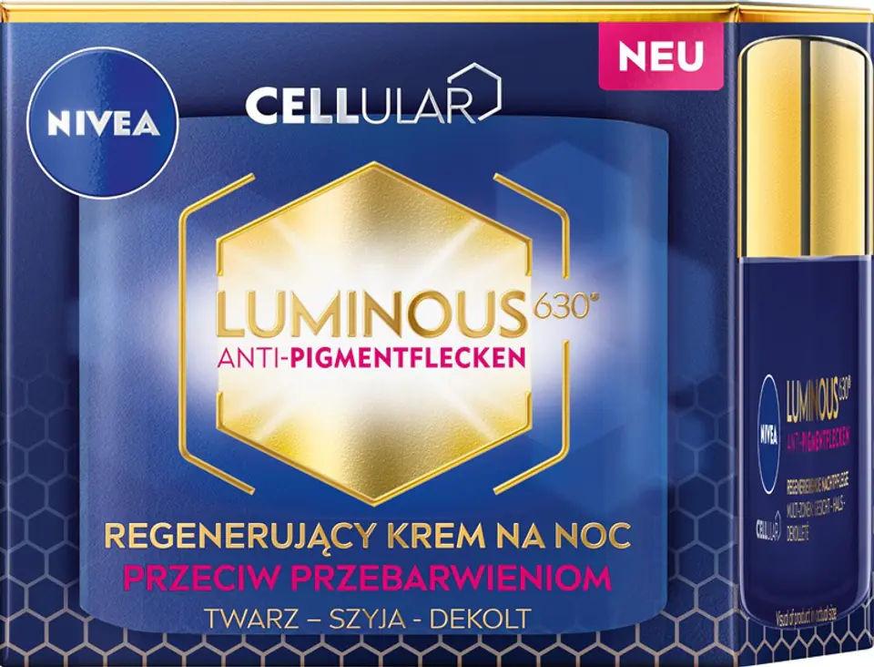 ⁨Nivea Cellular Luminous 630 Regenerating Anti-Discoloration Night Cream 50ml⁩ at Wasserman.eu