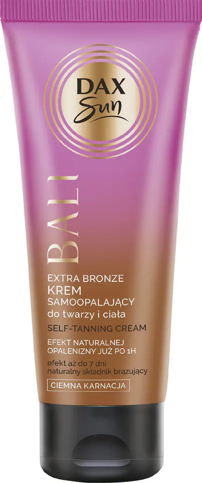 ⁨Dax Sun Extra Bronze Krem samoopalający do twarzy i ciała BALI - ciemna karnacja 75ml⁩ w sklepie Wasserman.eu