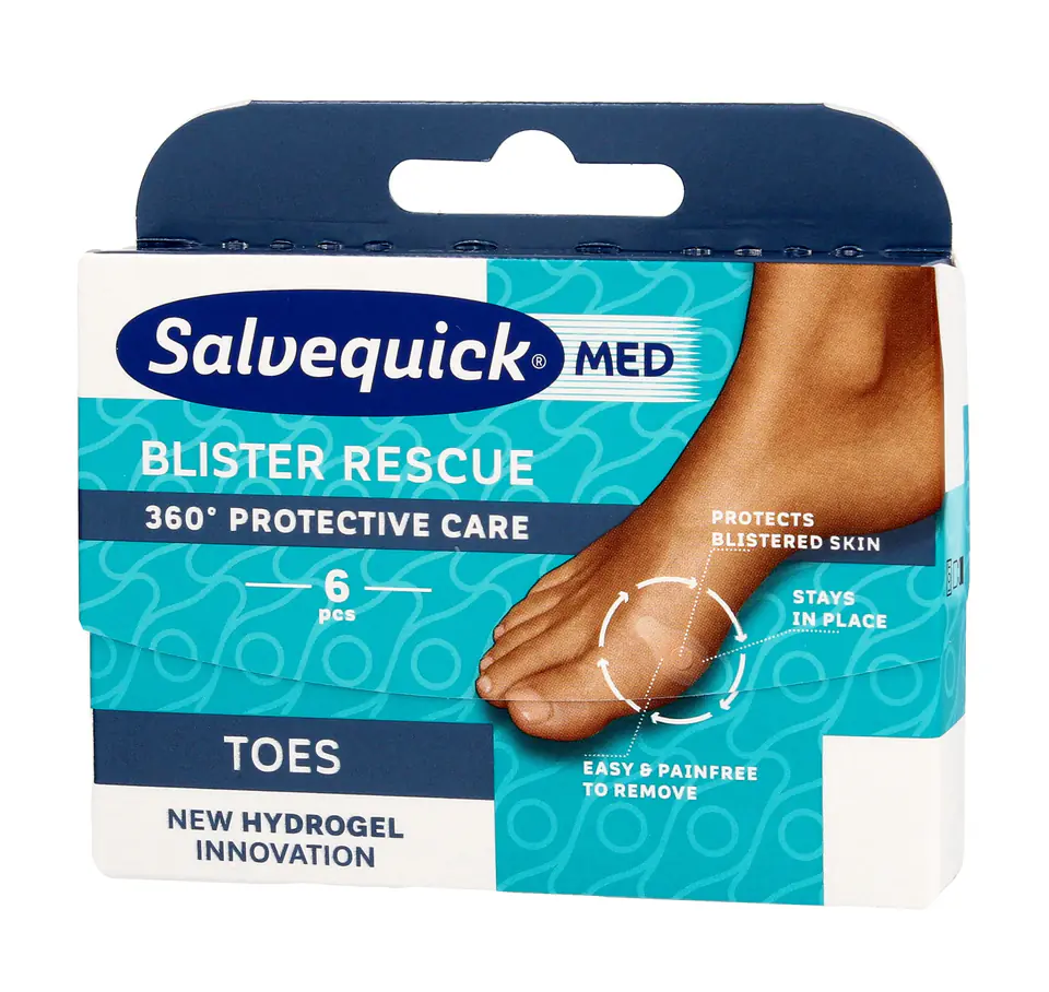 ⁨Salvequick Med Blister Rescue Plastry na palce 360 Protective Care 1op.-6szt⁩ w sklepie Wasserman.eu