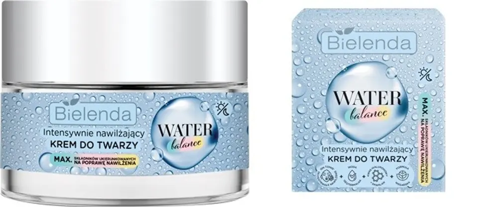⁨Bielenda Water Balance Intensywnie Nawilżający Krem do twarzy na dzień i noc 50ml⁩ w sklepie Wasserman.eu