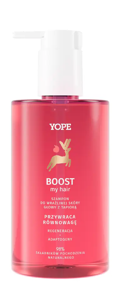 ⁨Yope hair Boost Szampon do wrażliwej skóry głowy z tapioką 300 ml⁩ w sklepie Wasserman.eu