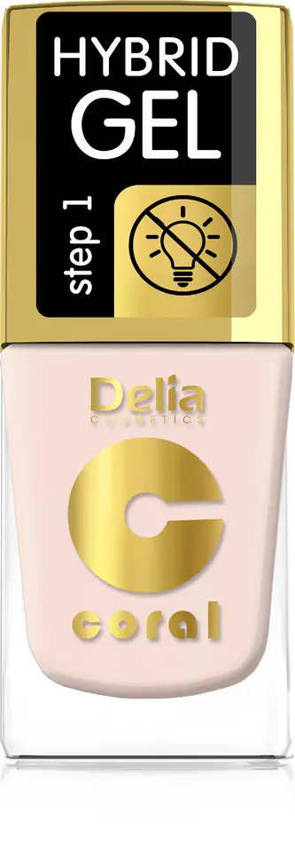 ⁨Delia Cosmetics Coral Hybrid Gel Nail Enamel No. 67 11ml⁩ at Wasserman.eu