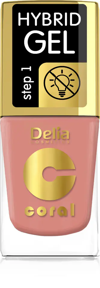 ⁨Delia Cosmetics Coral Hybrid Gel Emalia do paznokci nr 79 11ml⁩ w sklepie Wasserman.eu