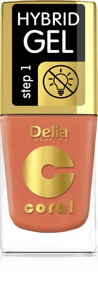 ⁨Delia Cosmetics Coral Hybrid Gel Emalia do paznokci nr 81 11ml⁩ w sklepie Wasserman.eu