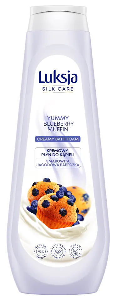 ⁨Luxia Silk Care Creamy Bath Liquid - Tasty Blueberry Cupcake 900ml⁩ at Wasserman.eu