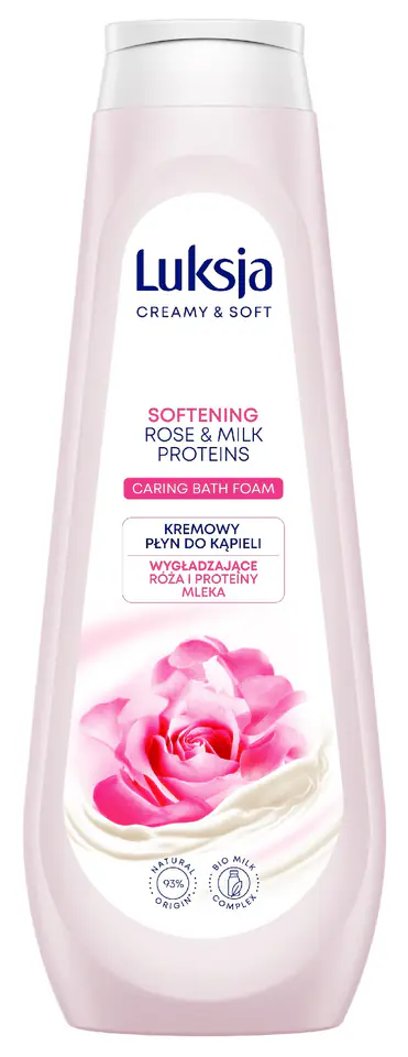 ⁨Luxia Creamy & Soft Creamy Bath Liquid - Smoothing Rose and Milk Proteins 900ml⁩ at Wasserman.eu