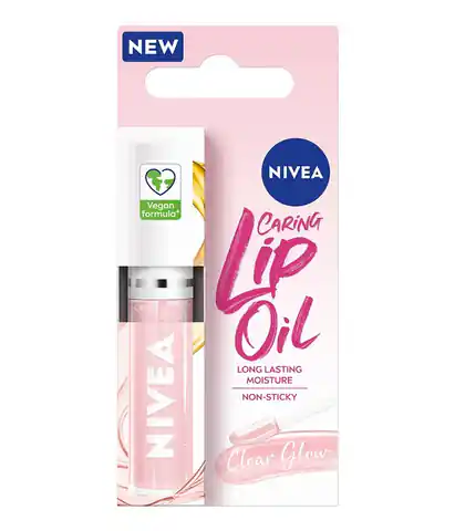 ⁨Nivea Caring Lip Oil Clear Glow 5.5ml⁩ at Wasserman.eu