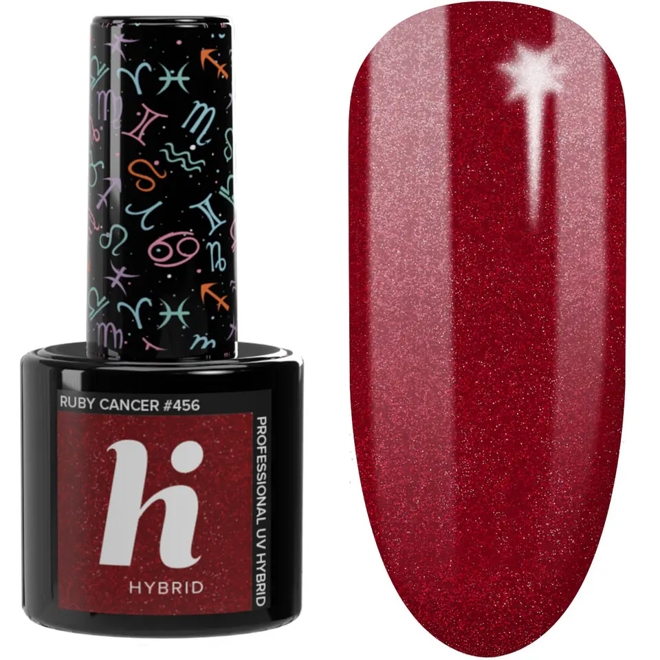 ⁨HI HYBRID Lakier hybrydowy Zodiac #456 Ruby Cancer 5ml⁩ w sklepie Wasserman.eu