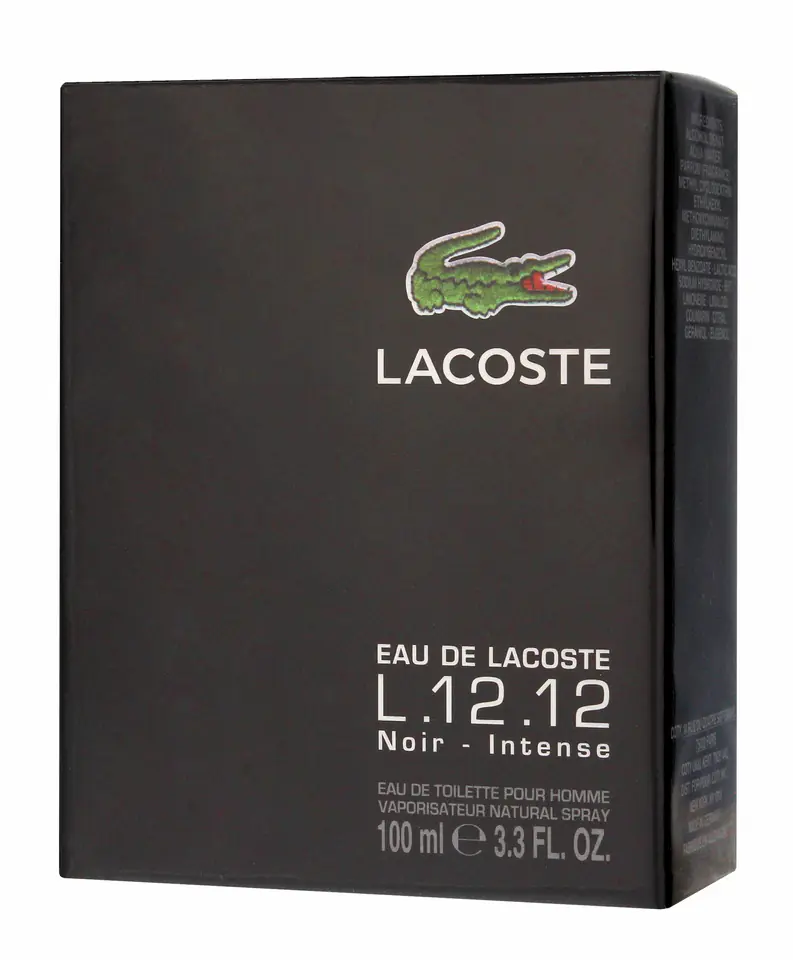 ⁨Lacoste L.12.12 Noir - Intense Eau de Toilette for Men 100ml⁩ at Wasserman.eu