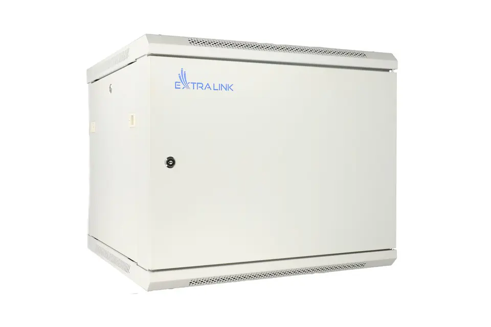 EXTRALINK 9U 600X600 ASP WALL-MOUNTED RACKMOUNT CABINET METAL DOOR GRAY w sklepie Wasserman.eu