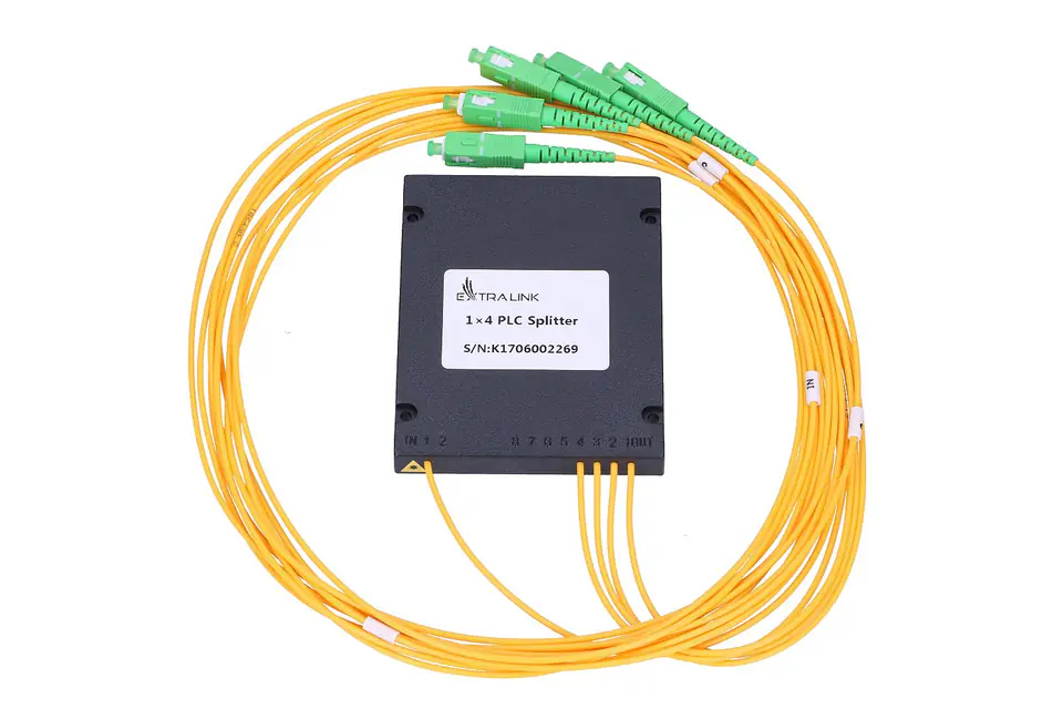 ⁨EXTRALINK 1:4 PLC SPLITTER SC/APC 2.0MM 1.5M G657A ABS MODULE⁩ w sklepie Wasserman.eu