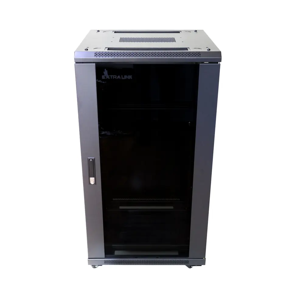 ⁨Extralink EX.14381 rack cabinet 22U Freestanding rack Black⁩ at Wasserman.eu