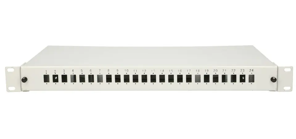 ⁨EXTRALINK 24 CORE FIBER OPTIC PATCH PANEL WHITE V2⁩ at Wasserman.eu