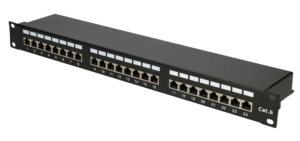 ⁨EXTRALINK 24 PORT CAT6 STP PATCH PANEL V2⁩ w sklepie Wasserman.eu