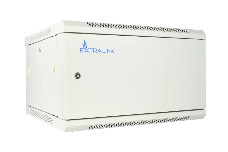 ⁨EXTRALINK 6U 600X450 ASP WALL-MOUNTED RACKMOUNT CABINET METAL DOOR GRAY⁩ w sklepie Wasserman.eu