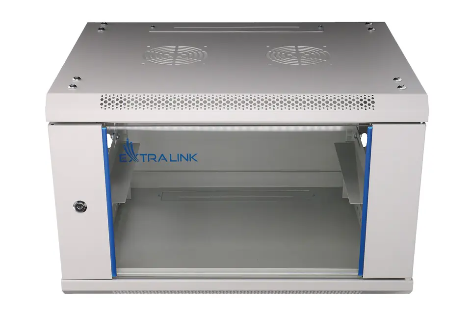 ⁨EXTRALINK 6U 600X450 WALL-MOUNTED RACKMOUNT CABINET GRAY⁩ w sklepie Wasserman.eu