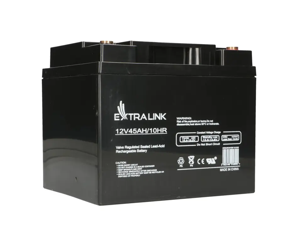 ⁨EXTRALINK AKUMULATOR BATTERY ACCUMULATOR AGM 12V 45AH⁩ w sklepie Wasserman.eu