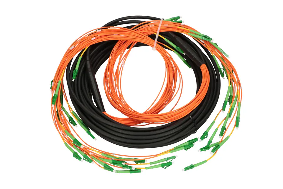 ⁨EXTRALINK MULTIPATCHCORD 24F LC/APC - LC/APC SM 25M KASKADA 90CM⁩ w sklepie Wasserman.eu