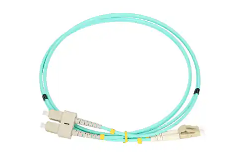 ⁨EXTRALINK PATCH CABLE LC/UPC-SC/UPC MM OM3 DUPLEX 3.0MM 1M⁩ at Wasserman.eu
