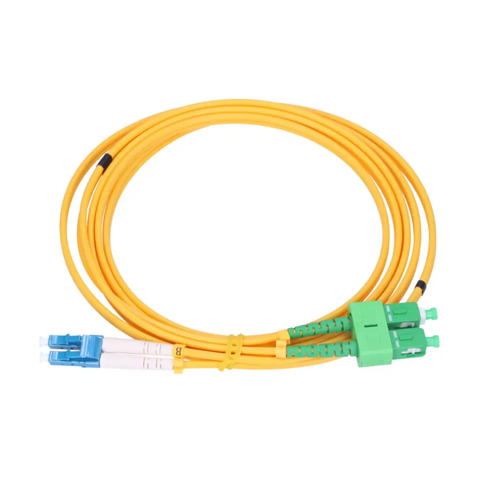 ⁨EXTRALINK PATCHCORD SC/APC-LC/PC SM 9/125 DUPLEX 2.0MM 1.5M⁩ w sklepie Wasserman.eu