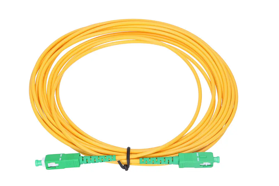 ⁨EXTRALINK PATCHCORD SC/APC-SC/APC SM G.652D SIMPLEX 0.5M⁩ w sklepie Wasserman.eu