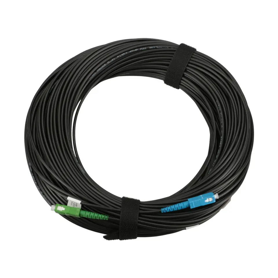 ⁨EXTRALINK PATCH CORD SC/APC-SC/UPC ROUND DROP SM SIMPLEX G.657A2 60M⁩ at Wasserman.eu