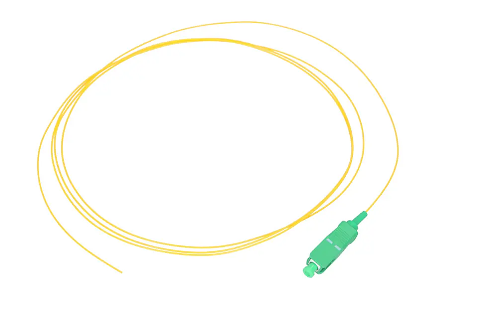 ⁨EXTRALINK PIGTAIL SC/APC SM 900UM G.657A 1.5M EASY-STRIP YELLOW⁩ w sklepie Wasserman.eu