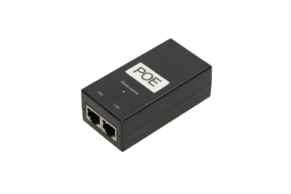 ⁨EXTRALINK POE-24-24W-G 24V 24W 1A GIGABIT POWER ADAPTER WITH AC CABLE⁩ w sklepie Wasserman.eu