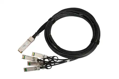 ⁨Cable QSFP+ DAC 40Gbps 4x10Gbps 3m⁩ at Wasserman.eu