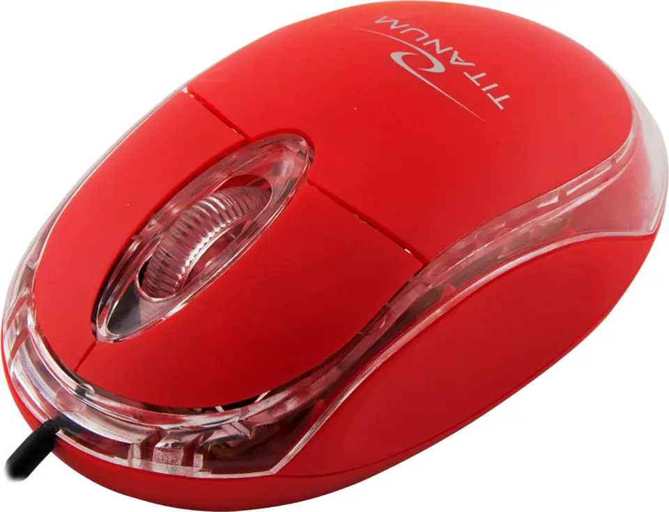 TM102R Titanum mouse cable. 3d opt. usb raptor red at Wasserman.eu