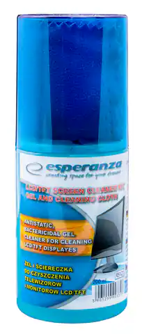 ⁨ES121 Esperanza żel do czyszczenia lcd/tft z mikrofibrą⁩ w sklepie Wasserman.eu