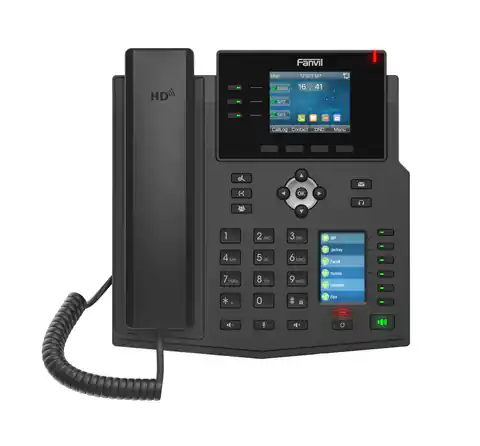 ⁨FANVIL X4U - VOIP PHONE WITH IPV6, HD AUDIO, DUAL LCD DISPLAY, 10/100/1000 MBPS POE⁩ at Wasserman.eu