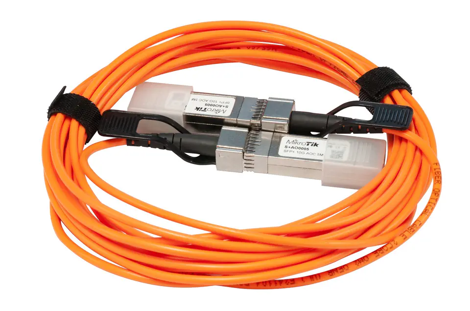 ⁨MikroTik S+AO0005 | SFP+ DAC Cable | 10Gb/s, 5m⁩ at Wasserman.eu