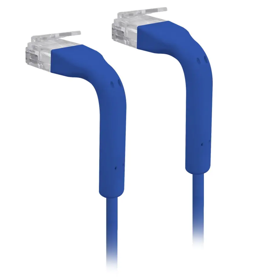 ⁨UBIQUITI U-CABLE-PATCH-RJ45-BL 100 UNIFI PATCH CABLE WITH BENDABLE BOOTED RJ45, 0.1M, BLUE⁩ w sklepie Wasserman.eu