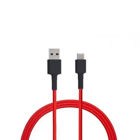 ⁨XIAOMI MI BRAIDED USB TYPE-C CABLE 100CM (RED) SJV4110GL⁩ w sklepie Wasserman.eu