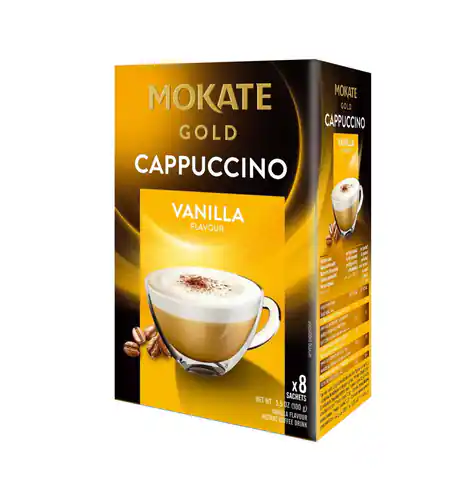 ⁨Mokate Cappuccino Gold Vanille 8 pcs.⁩ at Wasserman.eu