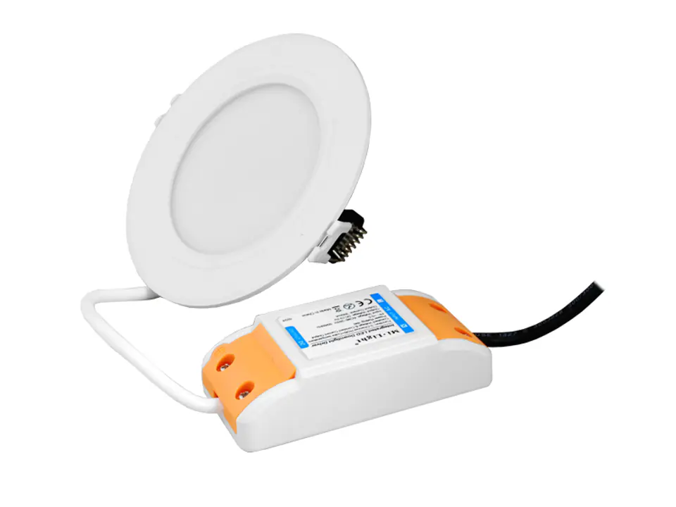 ⁨1 szt. Mi-light Downlight LED 6W RGB+CCT 2.4G/WiFi 230V 550-600lm/RGB+CCT(B.Ciepła+B.Zimna).⁩ w sklepie Wasserman.eu