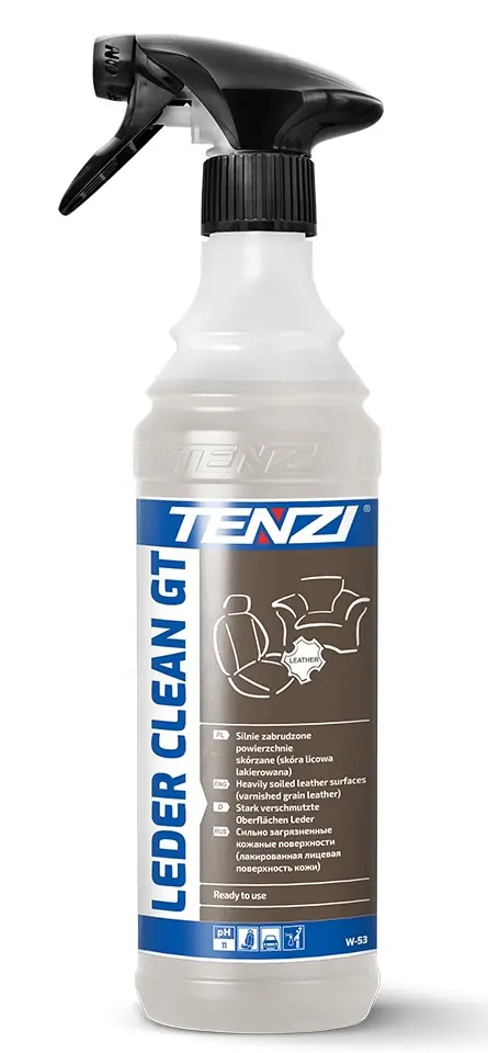 ⁨ŚRODEK DO CZYSZCZENIA SKÓRZ. TAPICERKI LEDER CLEAN GT 0.6L⁩ w sklepie Wasserman.eu