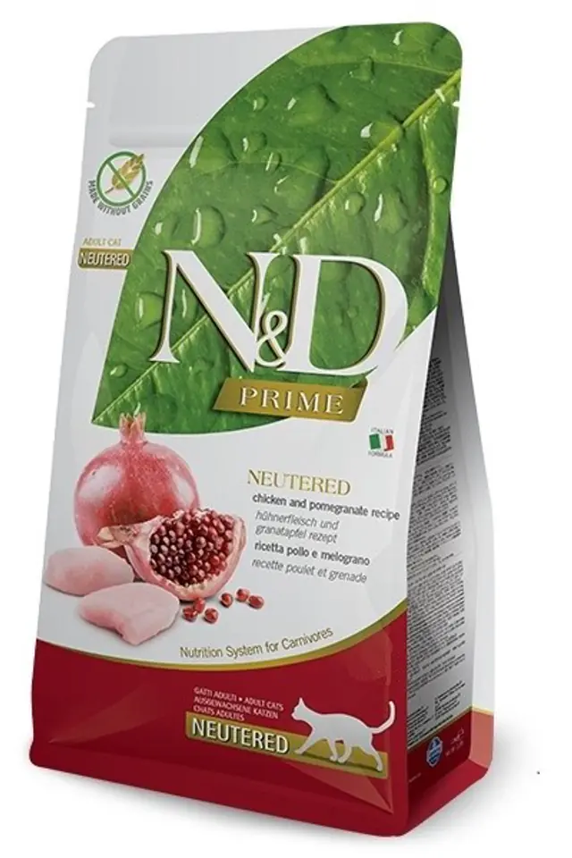 ⁨FARMINA N&D PRIME CAT NEUTERED CHICKEN & POMEGRANATE ADULT  1.5kg⁩ at Wasserman.eu