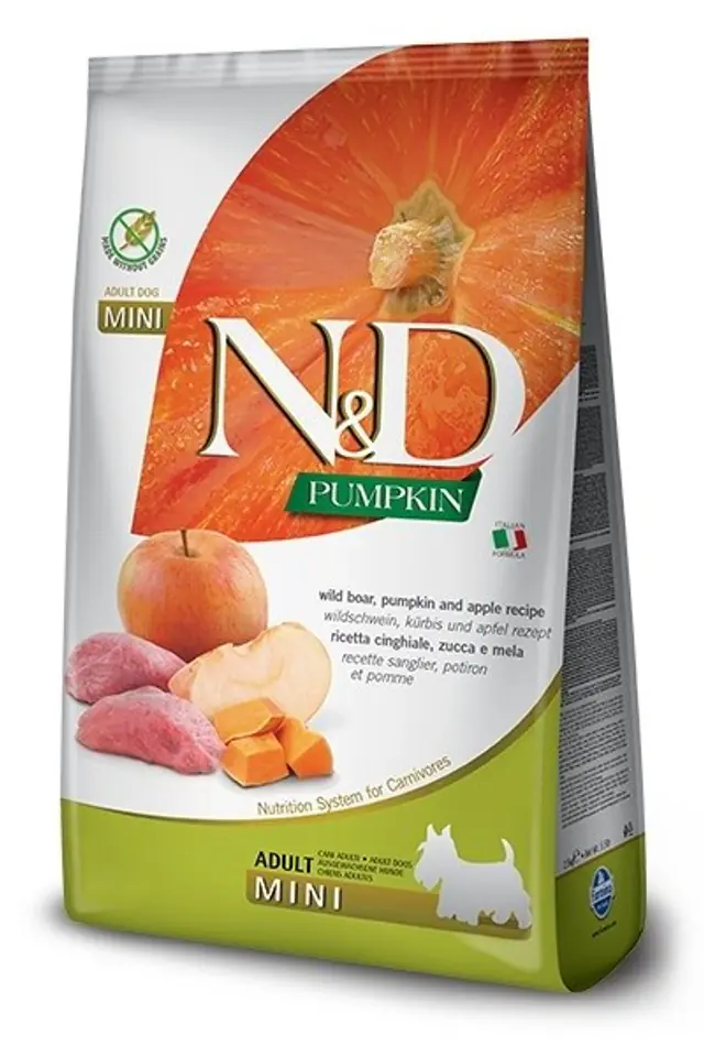 ⁨FARMINA N&D Pumpkin Adult Mini Boar&Apple - dry dog food - 7 kg⁩ at Wasserman.eu