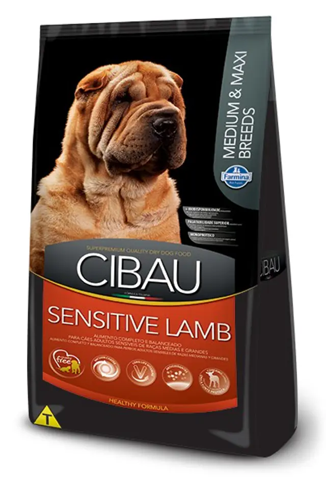 ⁨FARMINA Cibau Sensitive Lamb Medium & Maxi - sucha karma dla psa - 14kg⁩ w sklepie Wasserman.eu