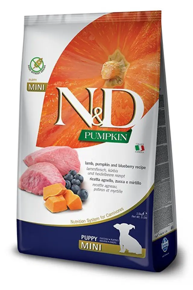 ⁨FARMINA N&D Pumpkin Mini Puppy - dry dog food - 2,5 kg⁩ at Wasserman.eu