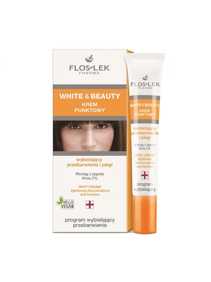 ⁨Floslek White and Beauty Spot cream whitening discoloration⁩ at Wasserman.eu